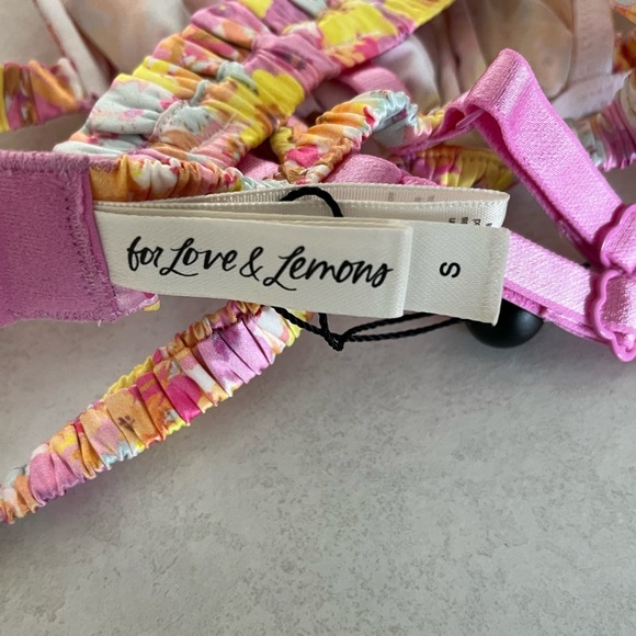 NWT For Love & Lemons/ Spring-Summer 2022 Collection/60’s inspired bra/Size US S - Picture 9 of 12